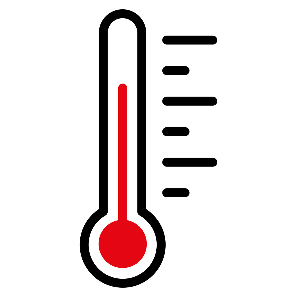 Teplotní úroveň ikona - Vektor, obrázek