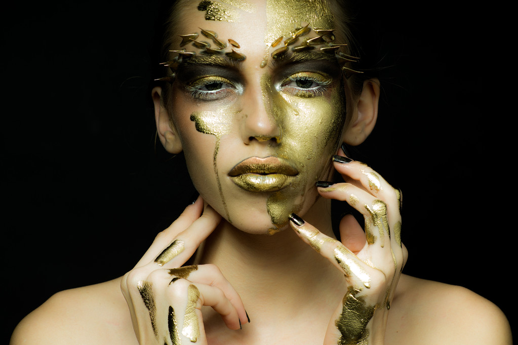 Žena s make-upem thorn - Fotografie, Obrázek