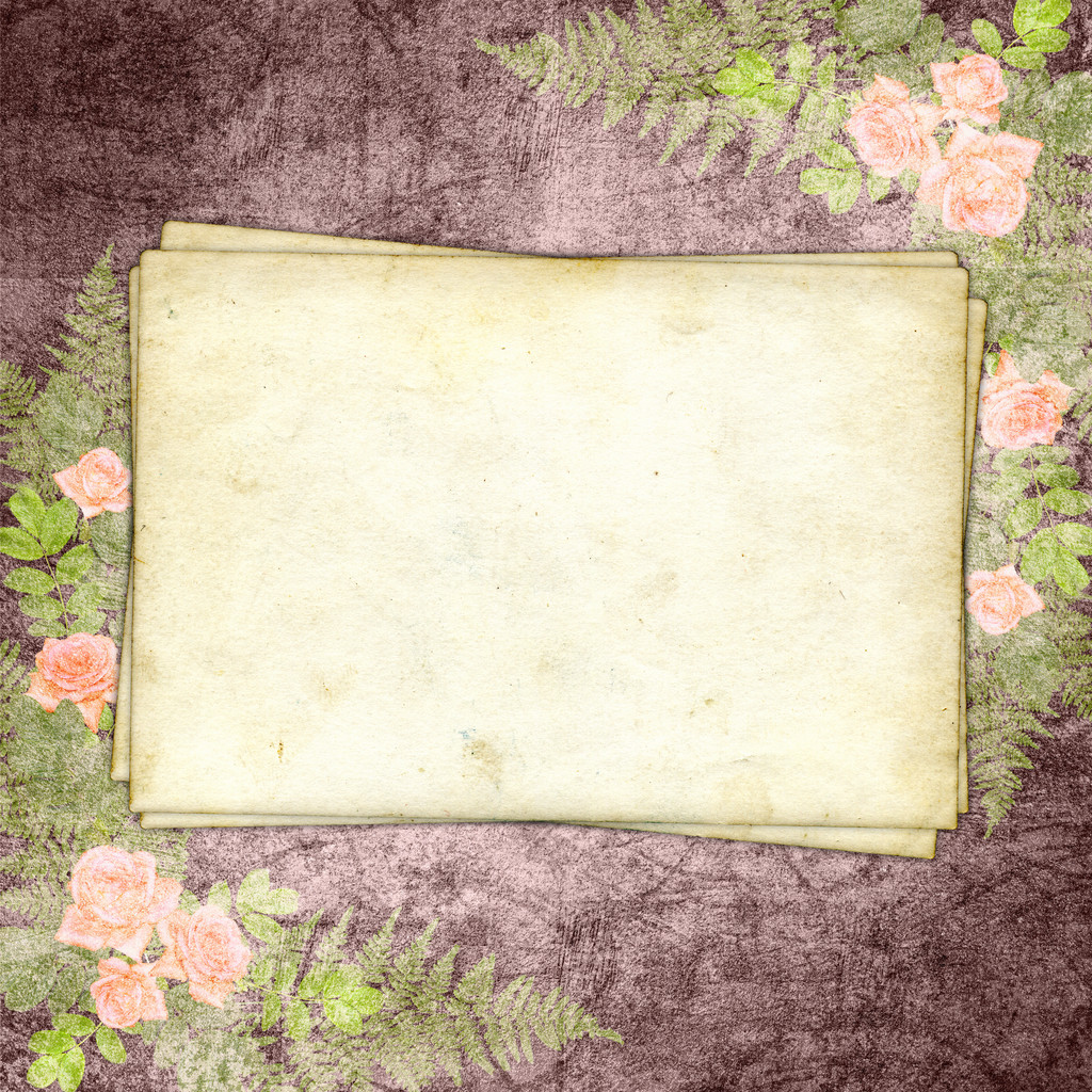 Cards for greeting or invitation on the vintage background. - Photo, Image