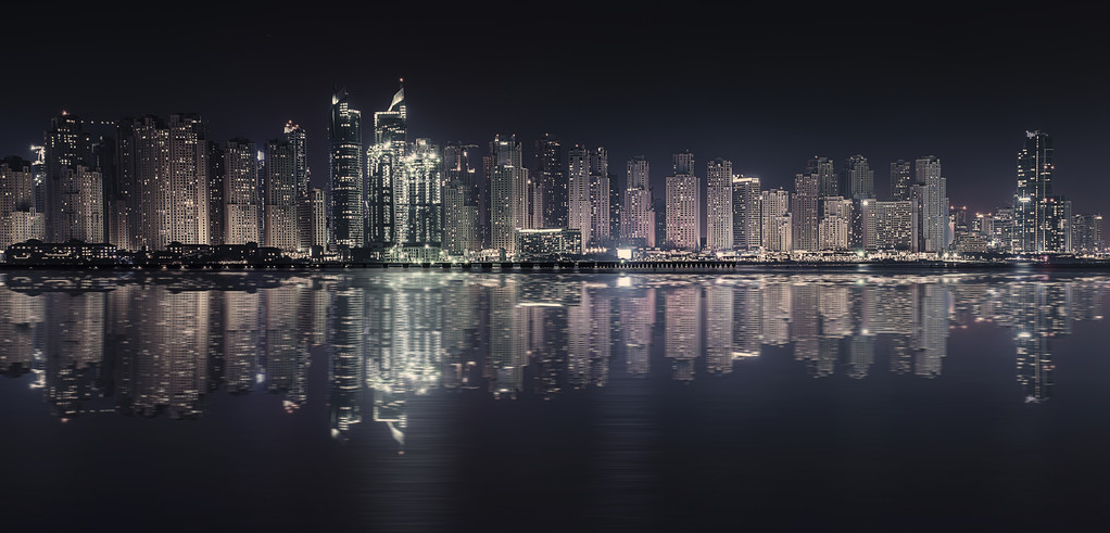Dubai Marina réflexion
 - Photo, image
