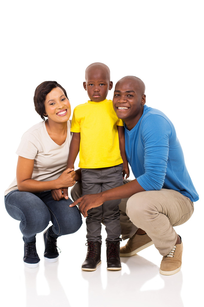 χαρούμενα αφρικανική οικογένεια - Φωτογραφία, εικόνα