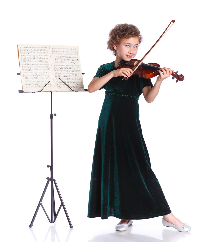 dívka s housle - Fotografie, Obrázek