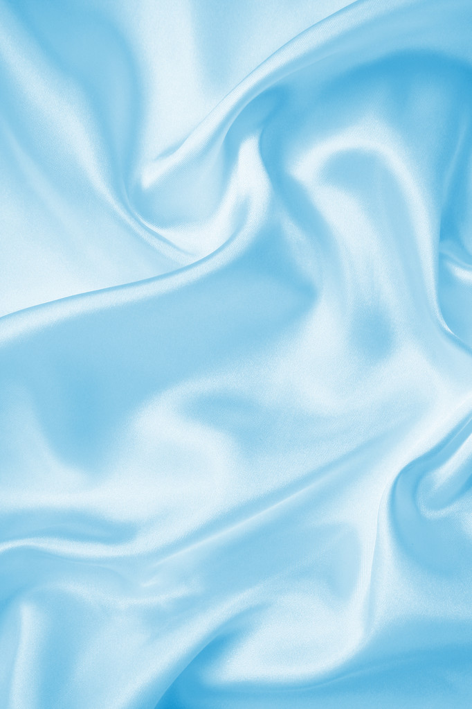 Liso elegante seda azul o satén como fondo
 - Foto, Imagen