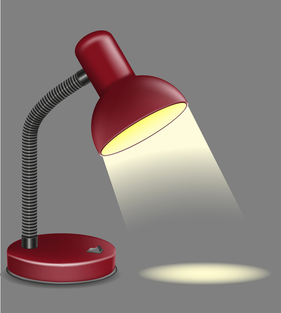 Beleuchtung Tischlampe Vektor Illustration - Vektor, Bild