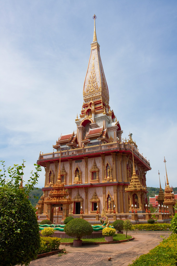 Buddhista templom, Wat Pho Bangkokban, Ázsia Thaiföld - Fotó, kép