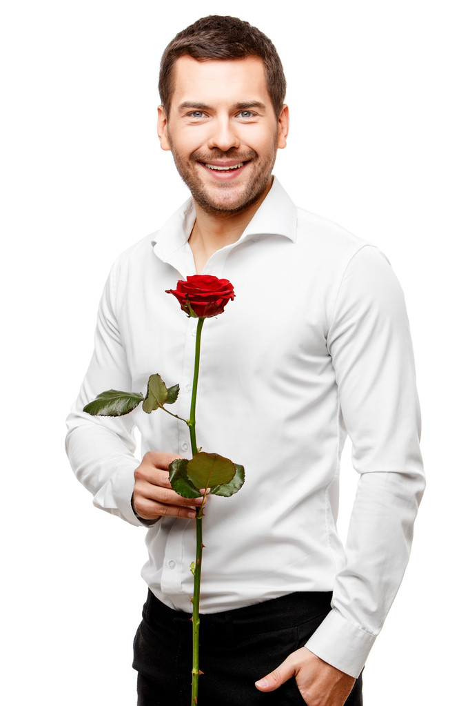 Mladý muž nosí květiny - Fotografie, Obrázek