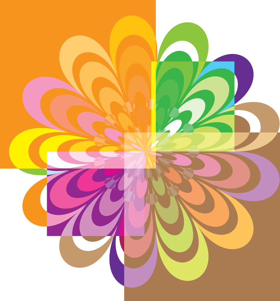 abstraktní květy ilustrace - Vektor, obrázek