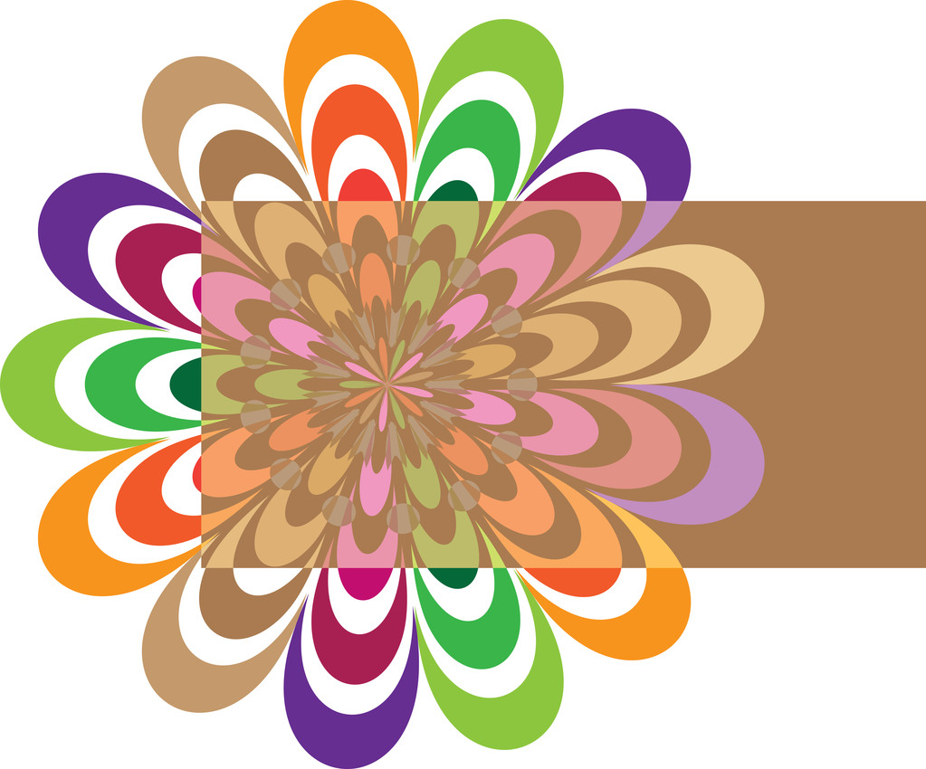 Абстрактные иллюстрации цветов
 - Вектор,изображение