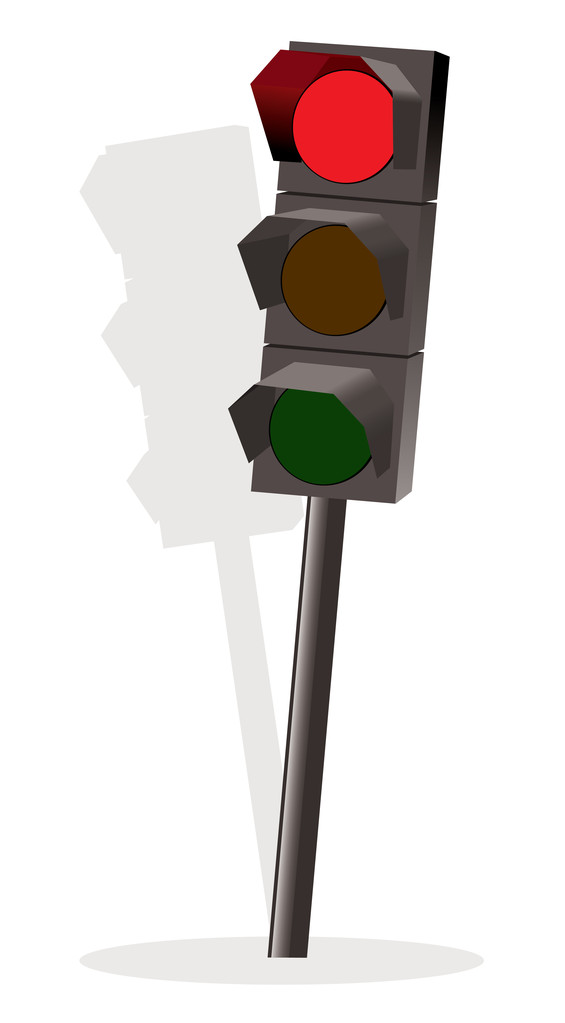Vetor semáforos com cor vermelha
 - Vetor, Imagem