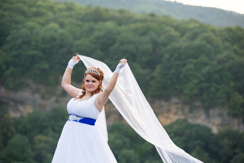 mooie bruid op trouwdag - Foto, afbeelding