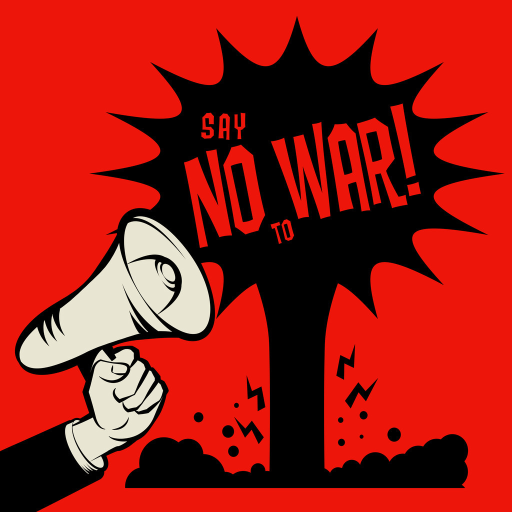 Dizer não à guerra
 - Vetor, Imagem