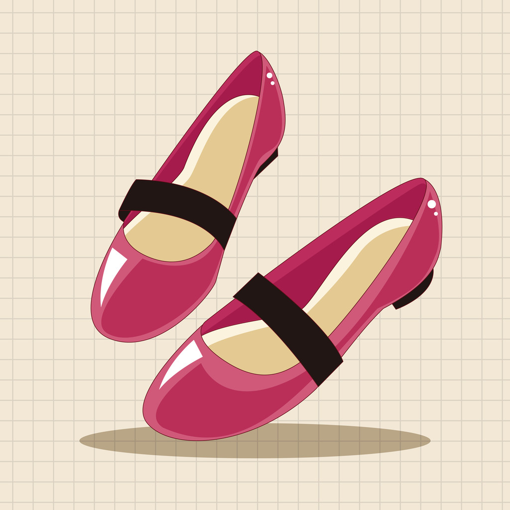 High-heeled shoes style theme elements - Vector, Image