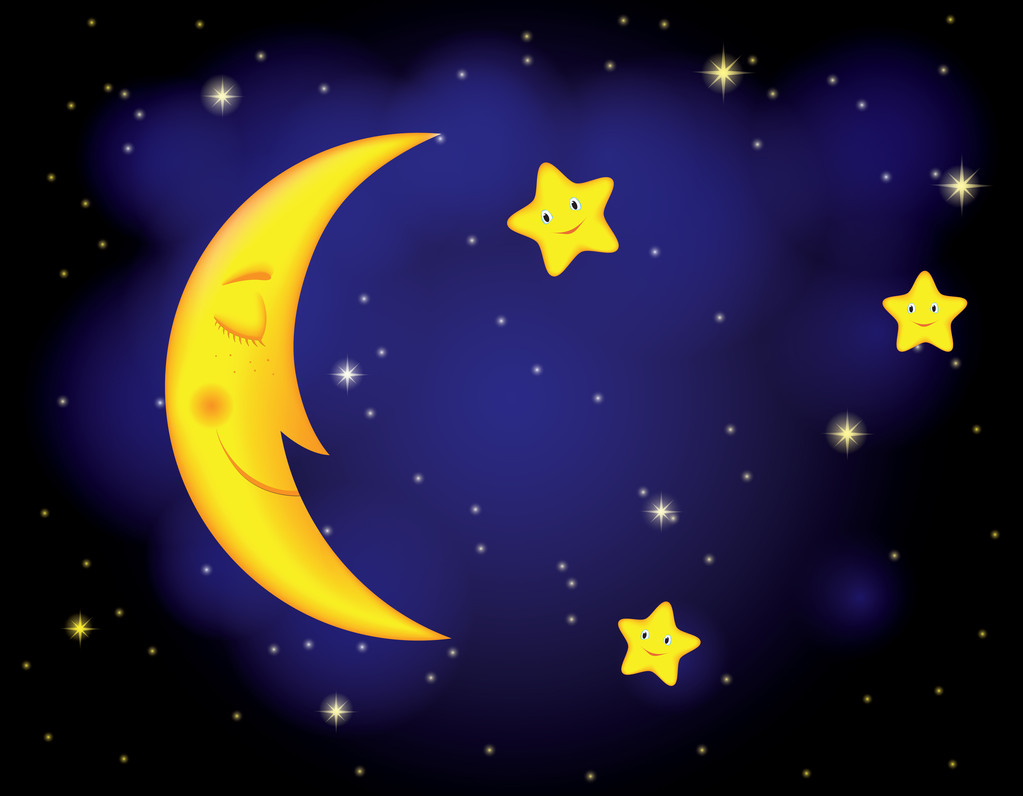 noche de luz de luna
 - Vector, imagen