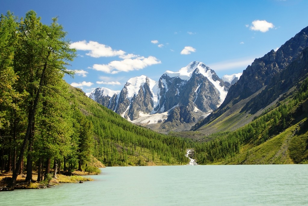 savlo lub szavlo doliny w Ałtaju zakres - góry Rosji - Zdjęcie, obraz