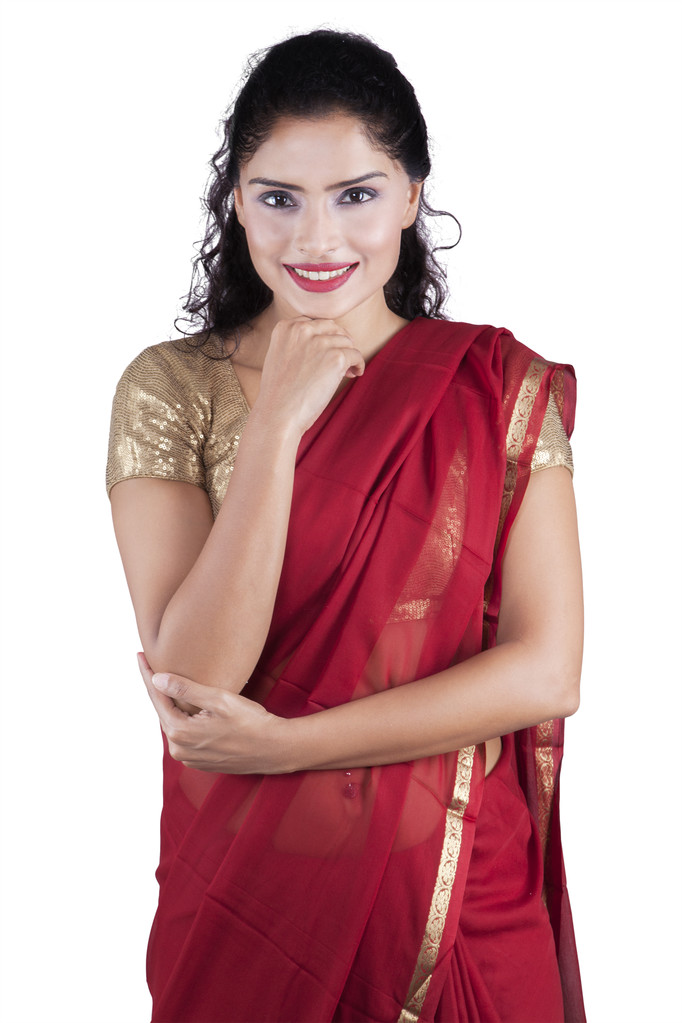 Красивая индийская женщина в традиционной одежде
 - Фото, изображение