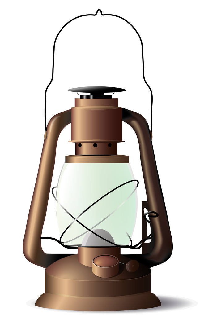 Vanha lamppu
 - Vektori, kuva