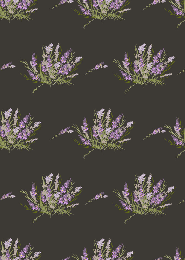 motif rétro lavande florale
 - Vecteur, image