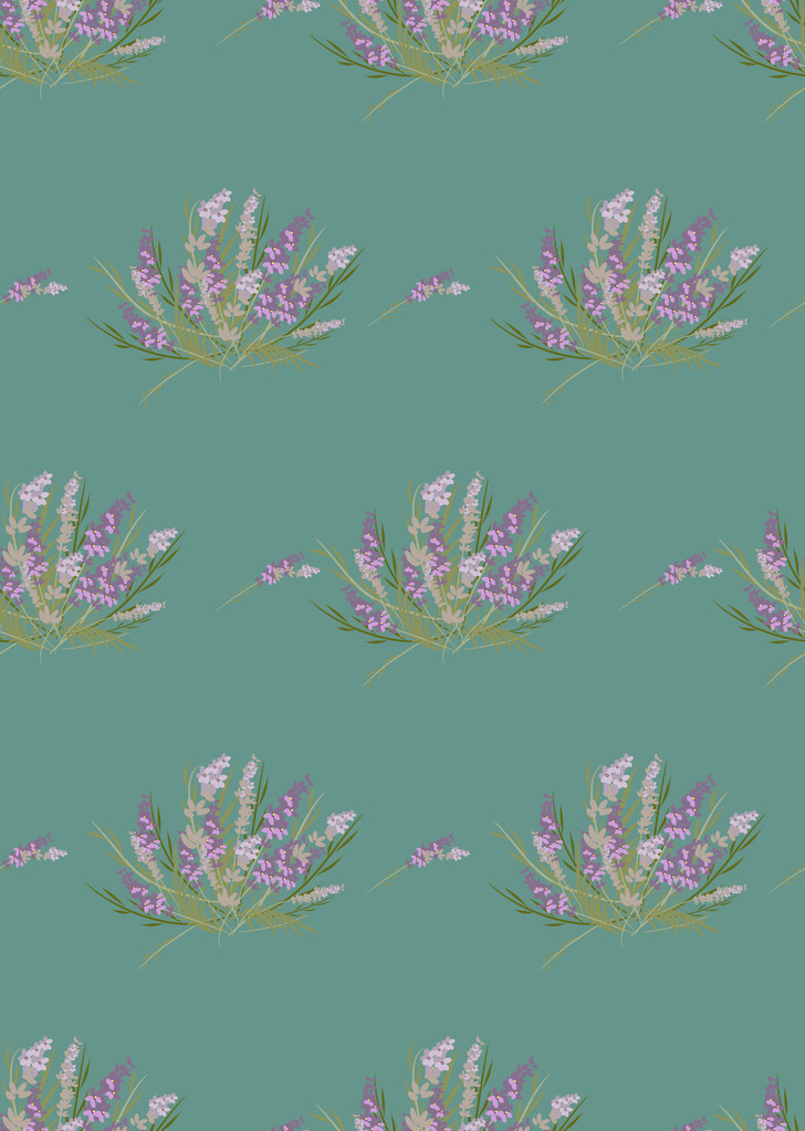 Kukka laventeli retro kuvio
 - Vektori, kuva