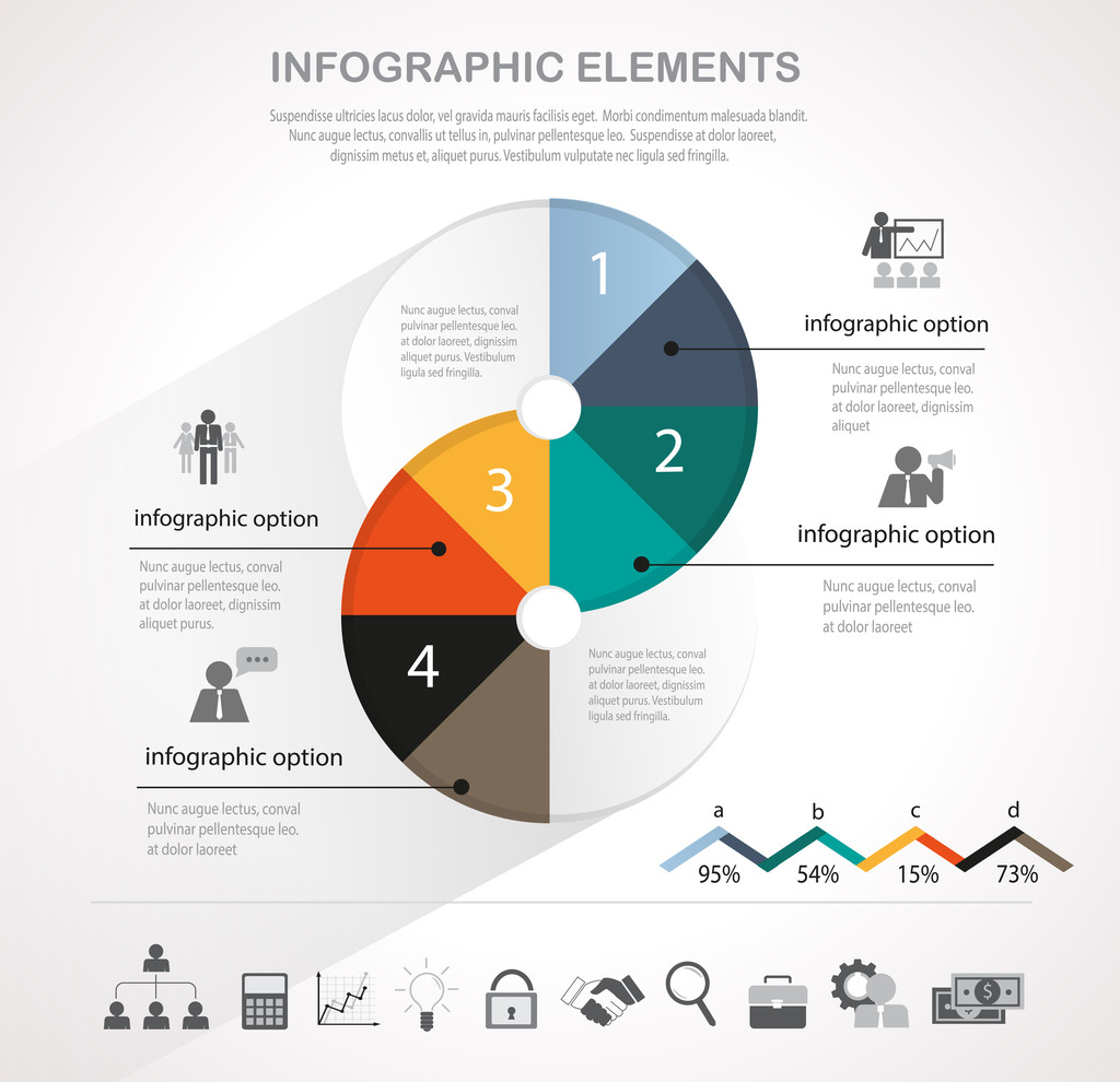 infographics tervezősablon - Vektor, kép