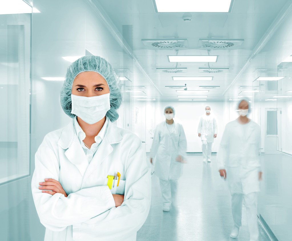 Scientists team at modern hospital lab - Photo, Image