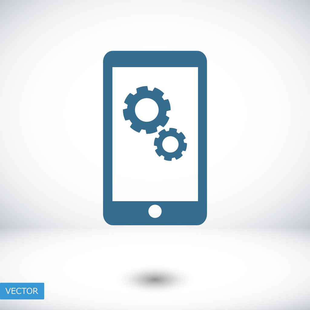 Icono del vector Smartphone - Vector, imagen
