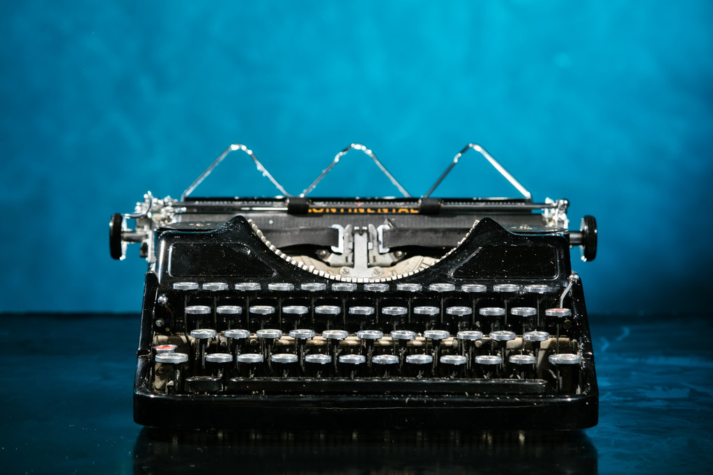 Starý starožitný psací stroj - Fotografie, Obrázek