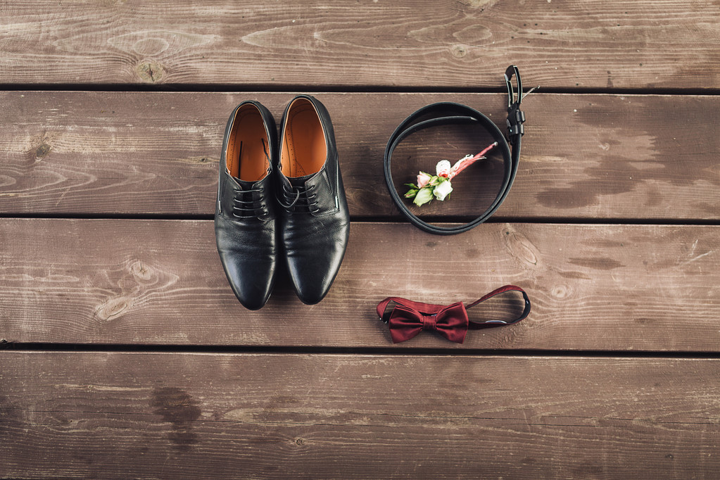 Erkek siyah deri elbise ayakkabı - Fotoğraf, Görsel
