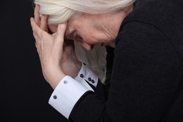 Old woman in pain - Фото, зображення