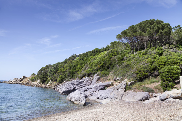 Välimeren ranta Elban saarella Nisportossa, Toscanassa, Italiassa
 - Valokuva, kuva