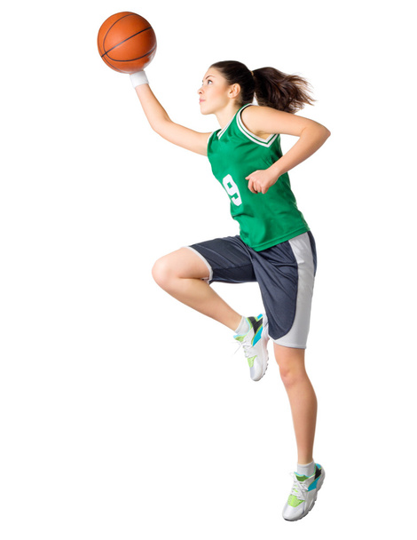 Young girl basketball player - Fotó, kép