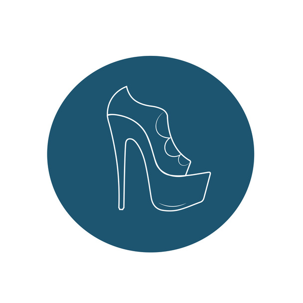 Colorful shoes icons - Vector, afbeelding