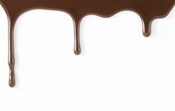 chocolate caindo de cima
 - Foto, Imagem