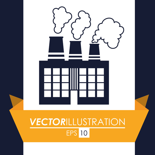 Továrny nebo průmyslu design - Vektor, obrázek