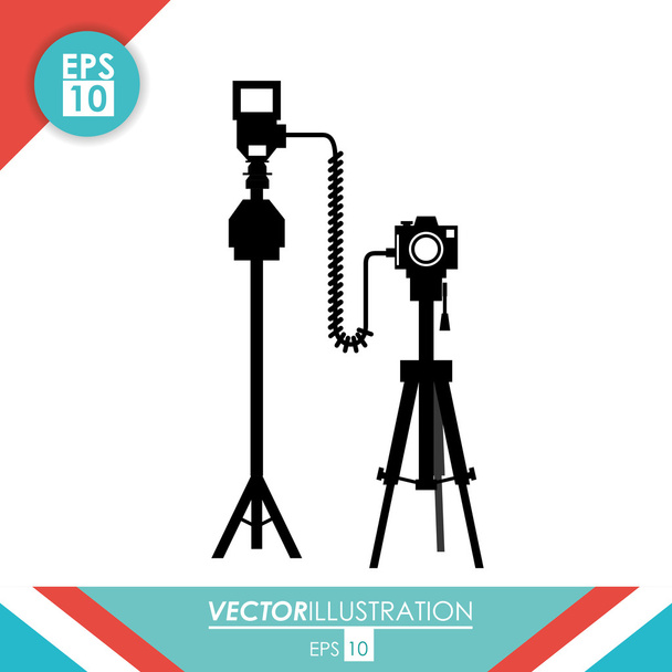 Kamera ikon tervezés - Vektor, kép