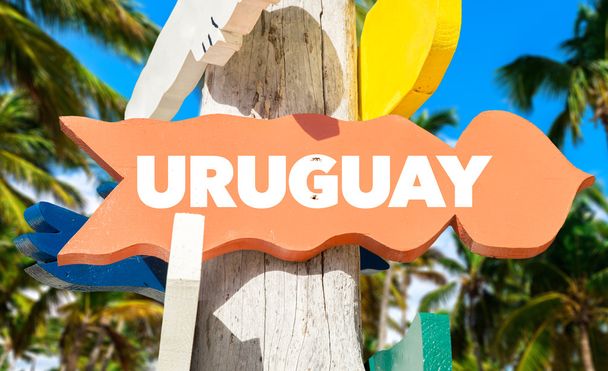 Uruguay üdvözlő táblát - Fotó, kép