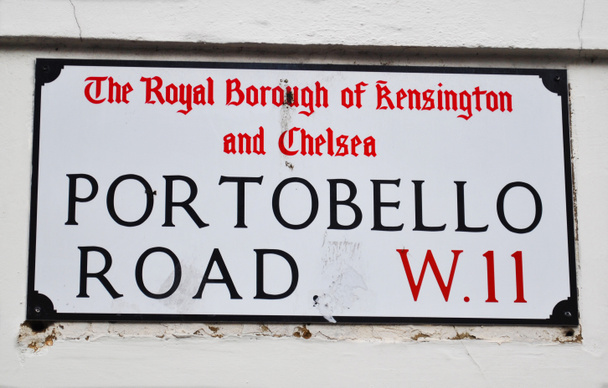 London Street Sign - Portobello Road - Photo, Image
