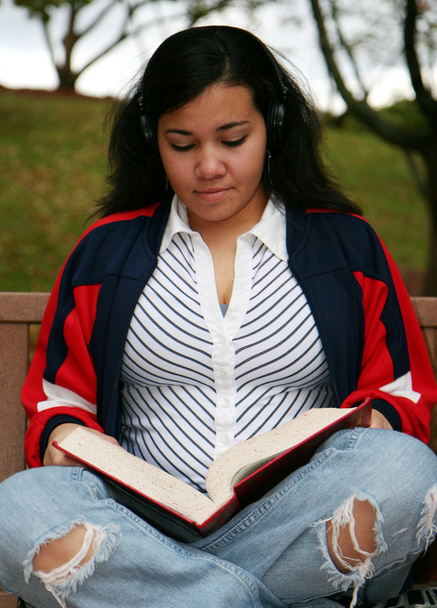 Teenager Studying Outside - Photo, Image