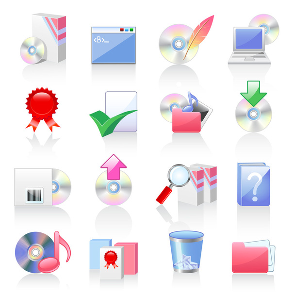 software en toepassing iconen - Vector, afbeelding
