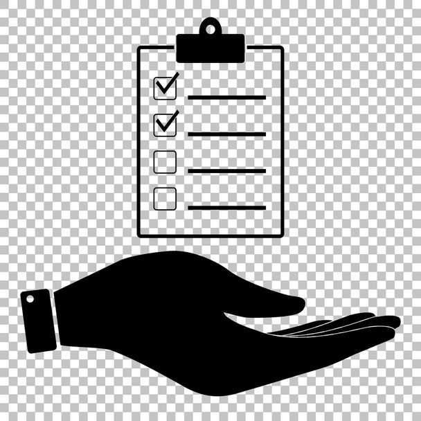 Checklist sign. Save or protect symbol - Vector, Image