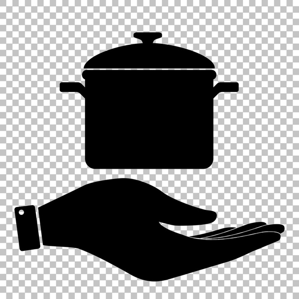 Μαγείρεμα τηγάνι σημάδι - Διάνυσμα, εικόνα