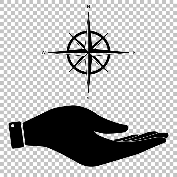 Icono en la mano
 - Vector, imagen