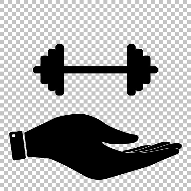 Dumbbell weights sign - Vector, Image