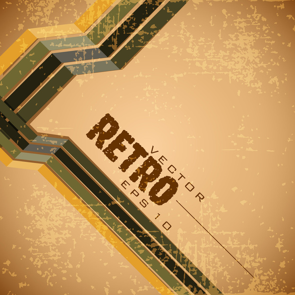 Grungy brown retro background - Vector, afbeelding