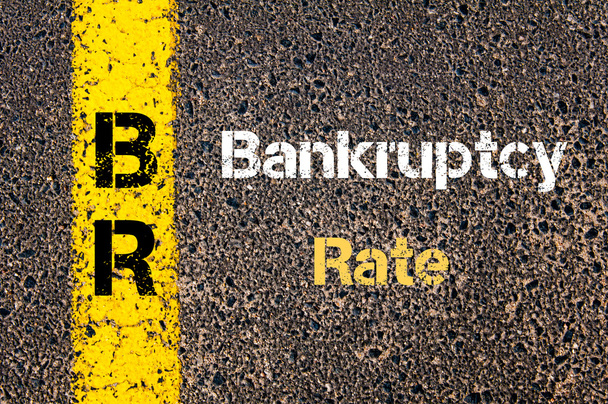 Business Acronym BR Bankruptcy Rate - Fotó, kép