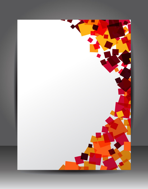 Business corporate background with cubes - Vector, afbeelding