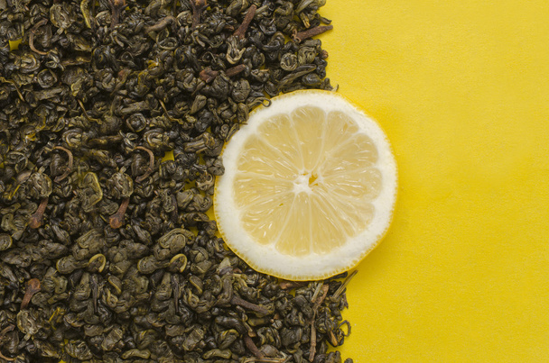 Stillleben Tee mit Zitrone - Foto, Bild