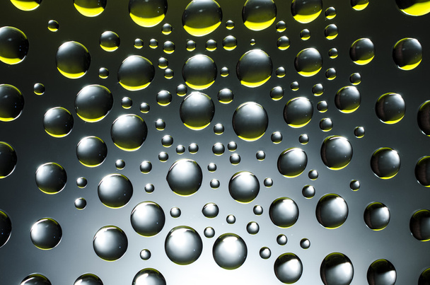 multicolored drops of water on black background - Fotoğraf, Görsel