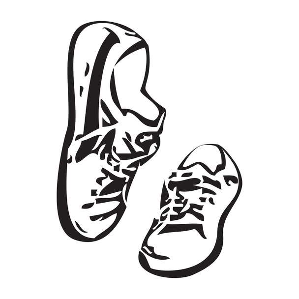 Scarpe da ginnastica scarpe vettore schizzo disegno illustrazione
 - Vettoriali, immagini