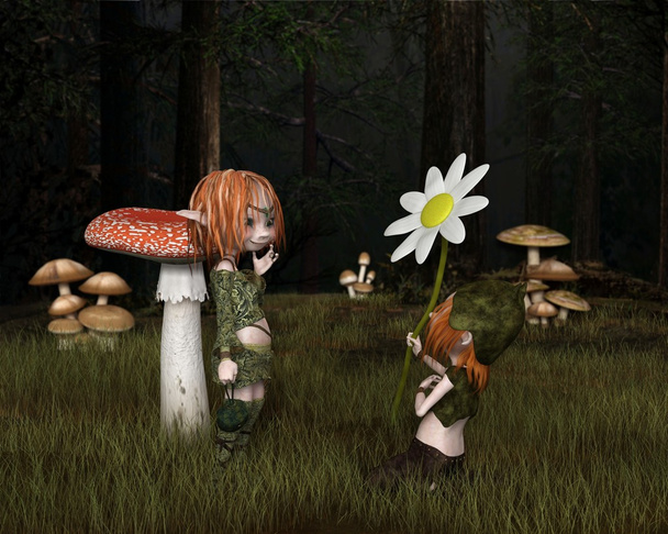 Goblin Valentine's Day in the Forest - Photo, Image
