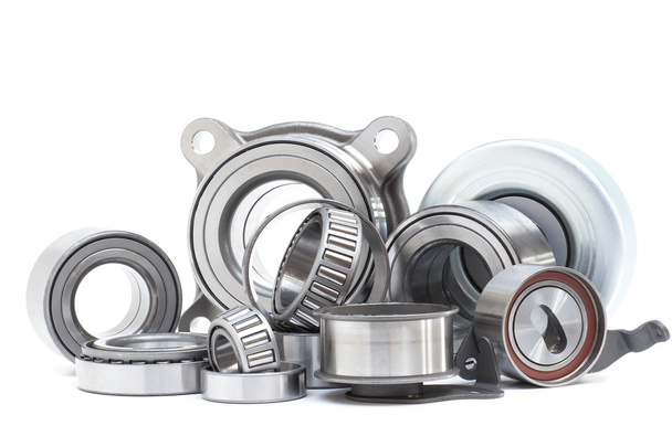 Group bearings and rollers (automobile components) for the engine and chassis suspension - Photo, Image